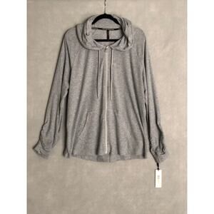 Calvin Klein Performance Women's Size 2X Full Zip Hoodie Gray NEW